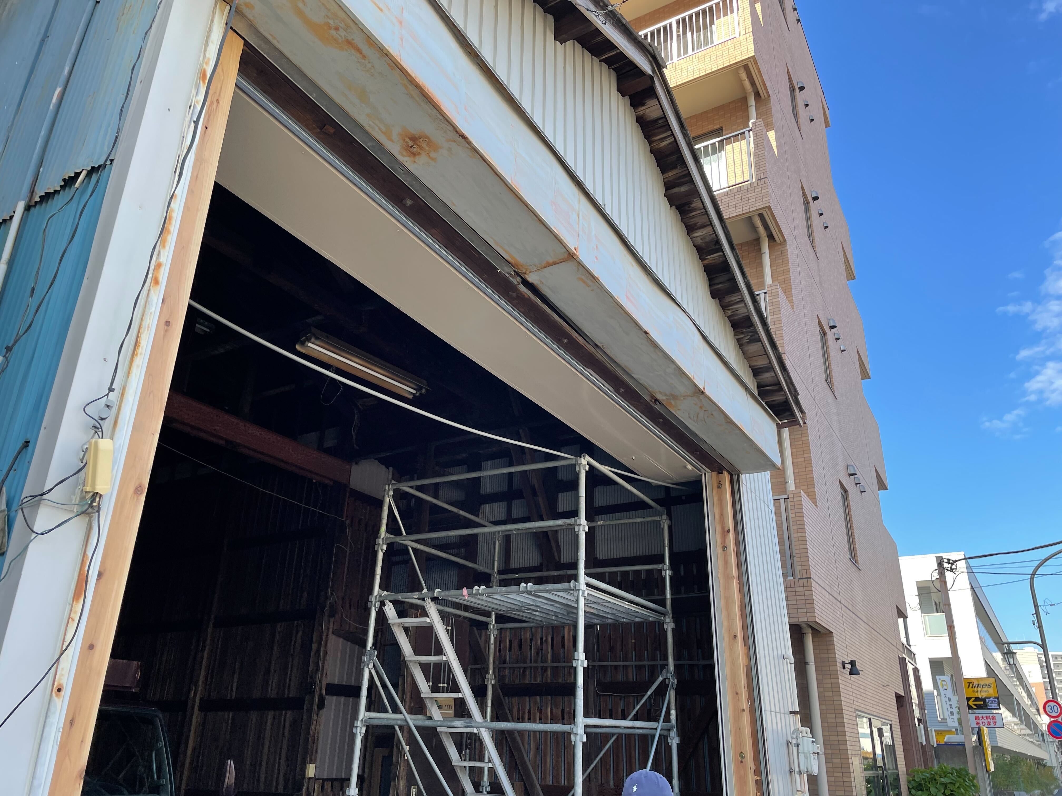 江東区の倉庫シャッター撤去工事（施工後）